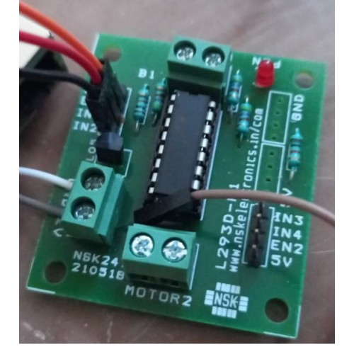 L293 1A Dual Motor Driver Module